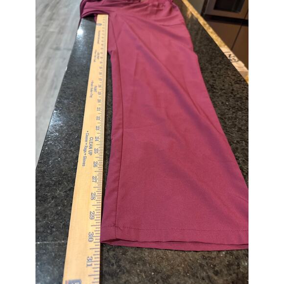 Scrubletics Maroon Scrub Pants Women's Size M - Picture 5 of 9